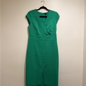 Ann Taylor Elegant Green Midi Dress